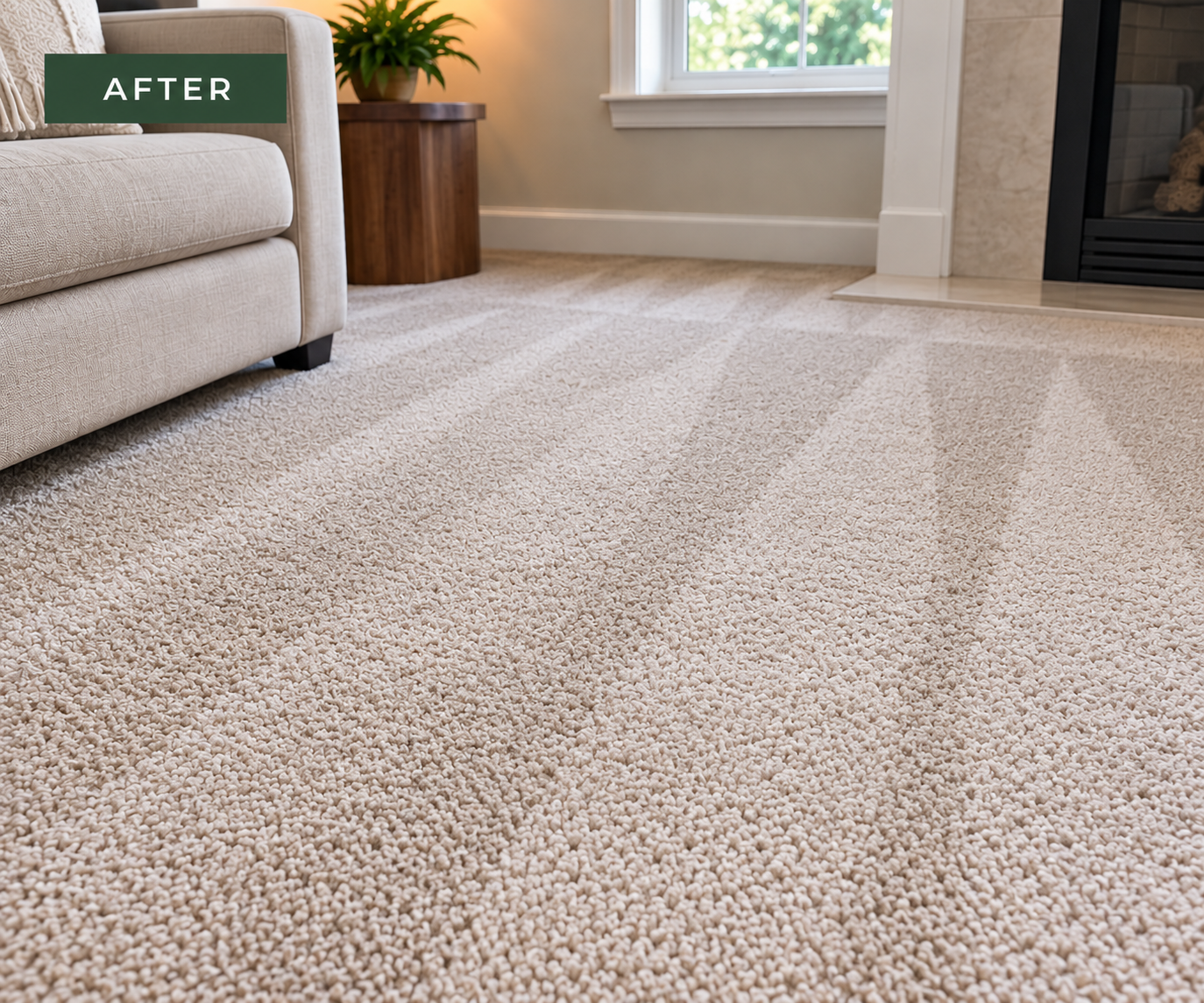 Carpet Cleaning after professional deep cleaning