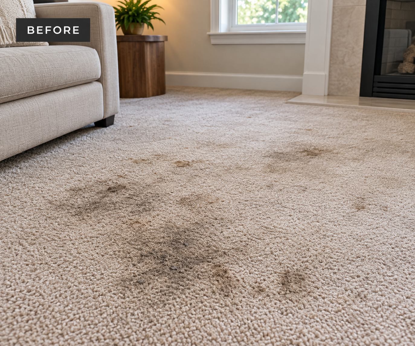 Carpet Cleaning before professional deep cleaning